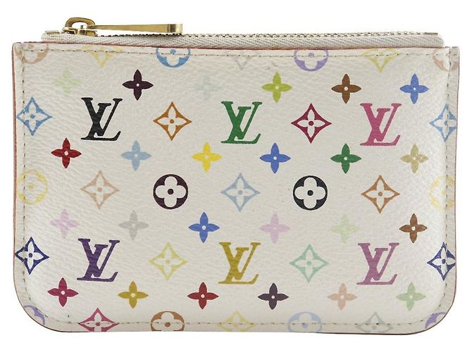 Pochette Cle Monogram Multicolore di Louis Vuitton - Portamonete Bianco