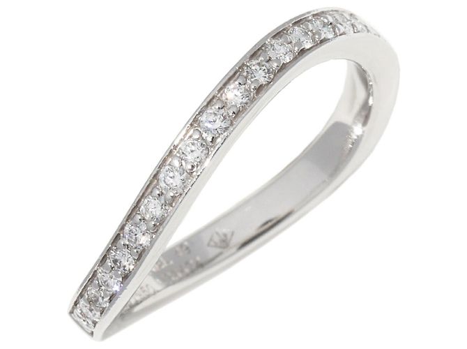 Timeless Chanel Ruban Pt950 Diamantring Silber