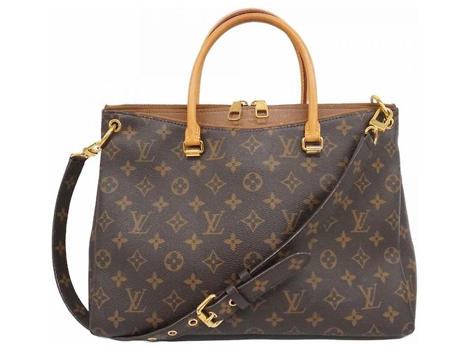 Bolsa Pallas Monogram Louis Vuitton Marrom