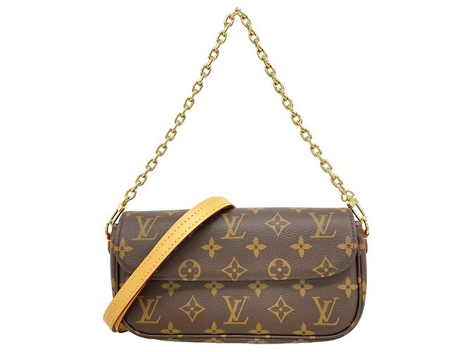 Borsa Louis Vuitton Monogram Wallet-on-Chain Ivy Marrone