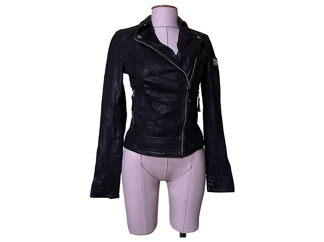 Autre Marque Freaky Nation Lederjacke Schwarz XS