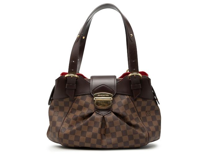 Bolsa Louis Vuitton Damier Sistina PM Marrom