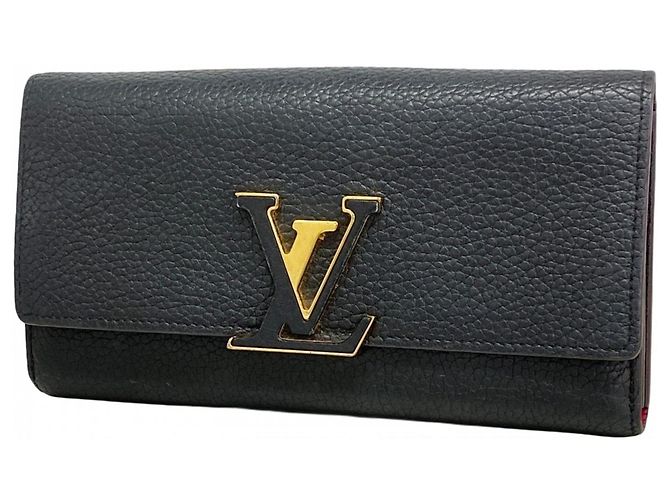 Portafoglio Lungo Capucines di Louis Vuitton Nero
