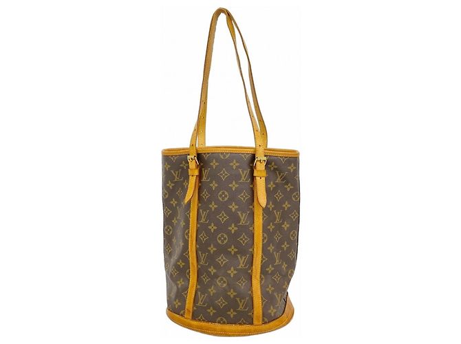 Bucket Sac à main seau GM Monogram Louis Vuitton Marron