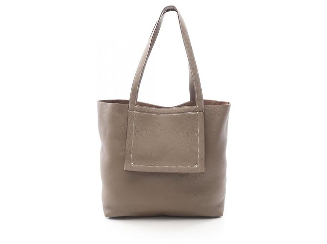 Sac Cabasellier 46 d'Hermès Marron Taupe