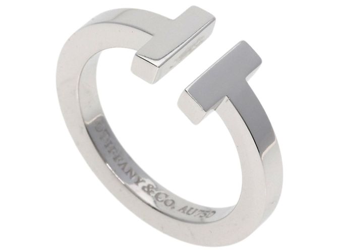 Tiffany & Co. T Square Ring aus 18K Weißgold Golden