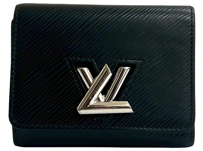 Twist Louis Vuitton Black Epi Leather Tri-fold Wallet