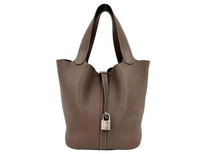 Sac à main Hermès Picotin Lock MM Marron Beige