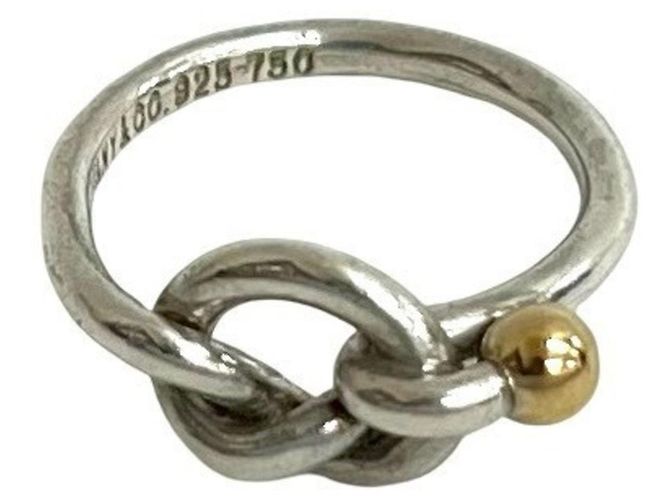 Hook & Eye Love Knot Ring von Tiffany & Co. Silber Golden