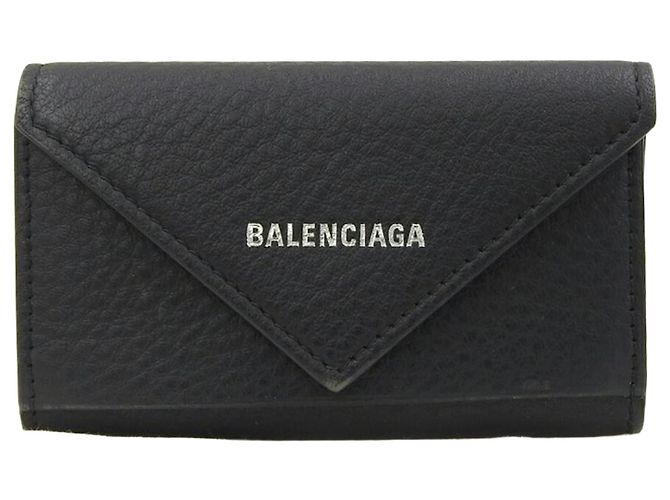 Balenciaga Leather Key Case Black