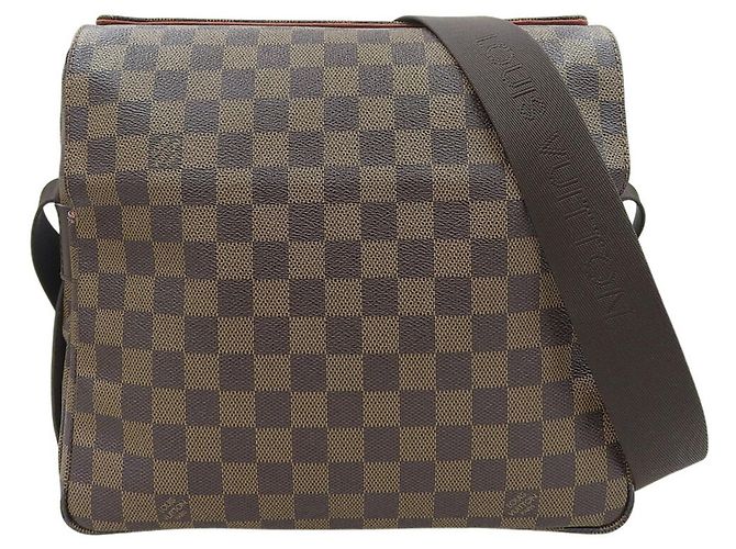 Borsa a Spalla Damier Naviglio Louis Vuitton Marrone Damier ebene