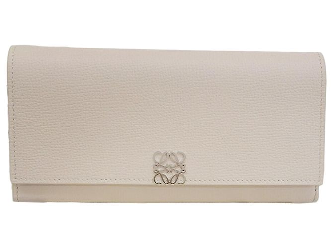 Loewe Anagram Continental Wallet Beige Grey