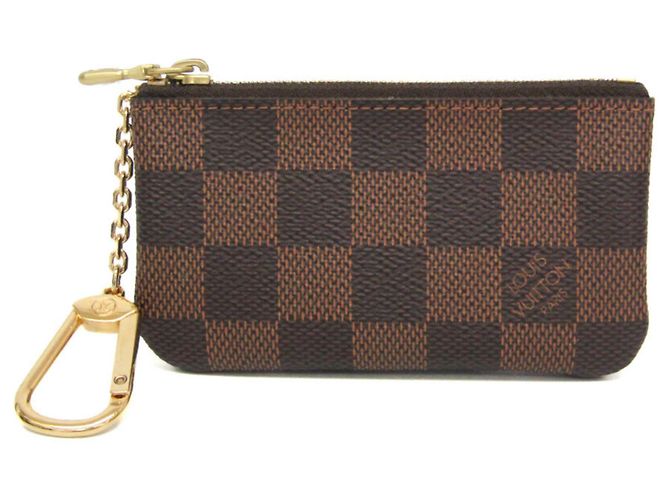 Portachiavi Damier Louis Vuitton N62658 Marrone Damier ebene