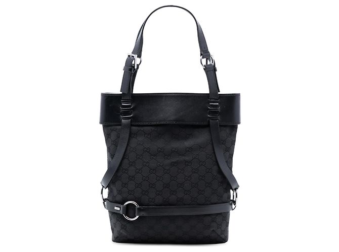 Gucci Schwarze GG Canvas Tote