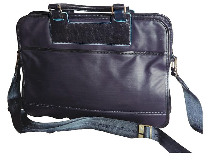 Autre Marque Valigetta Piquardo Blu Nylon