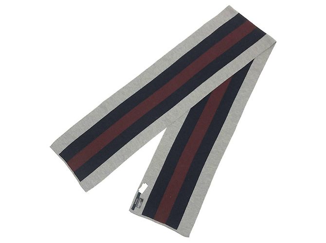 Collo in misto cashmere Gucci Marrone Bordò Blu navy