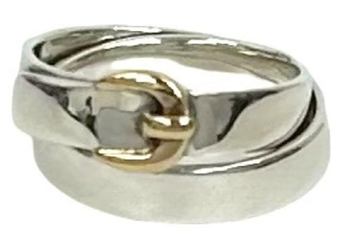 Ring Hermès Anello Doppio True HERMES Argento D'oro 