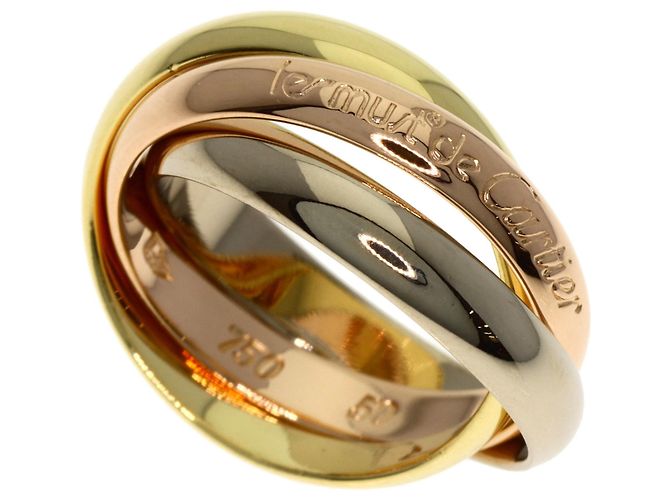 Anillo Cartier Trinity #50 Amarillo