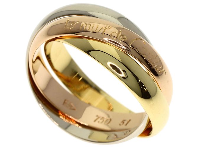 Anello Trinity Cartier in oro giallo e rosa 18K