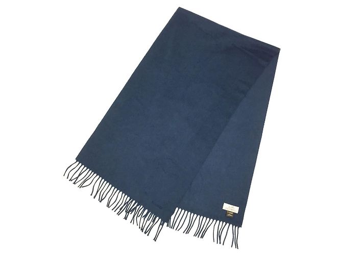 Xale de cashmere Hermès Azul Azul marinho