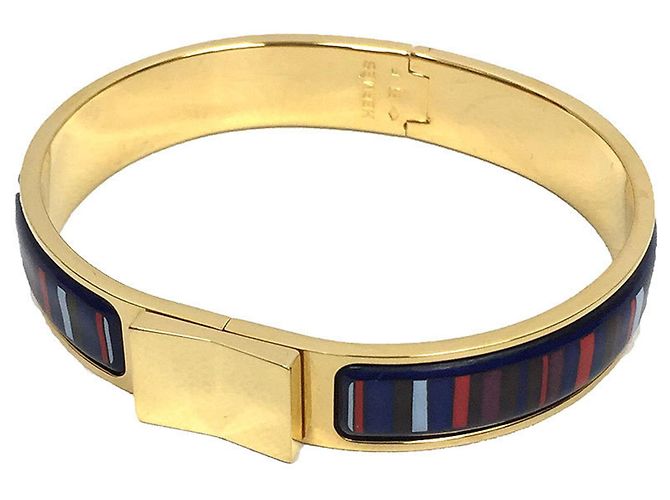 Bracciale Clic Clac di Hermès D'oro Blu navy 