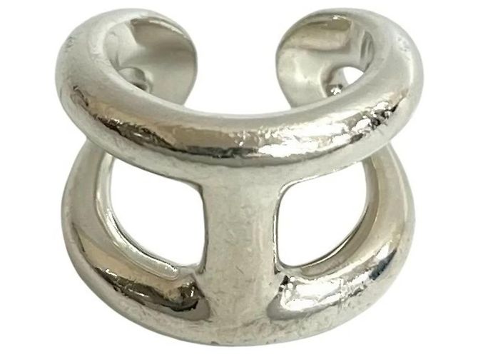 Ring Hermès Anillo de banda de plata esterlina 925 Hermes Osmos