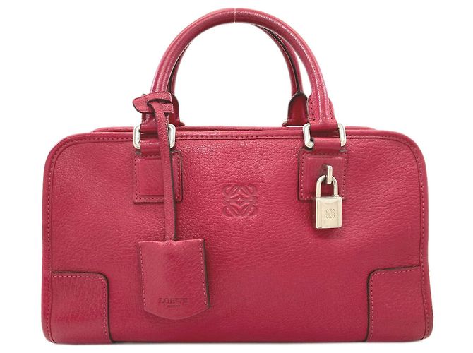 Bolsa Loewe Amazona em couro vermelho