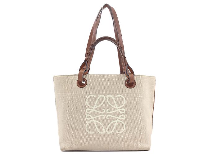 Bolsa tote reversível Loewe Anagram Bege