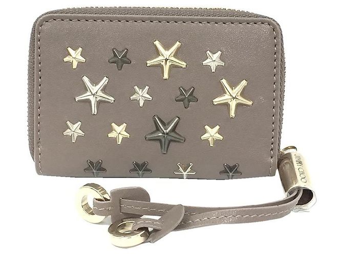 Monedero NELLIE de Jimmy Choo Gris Metálico