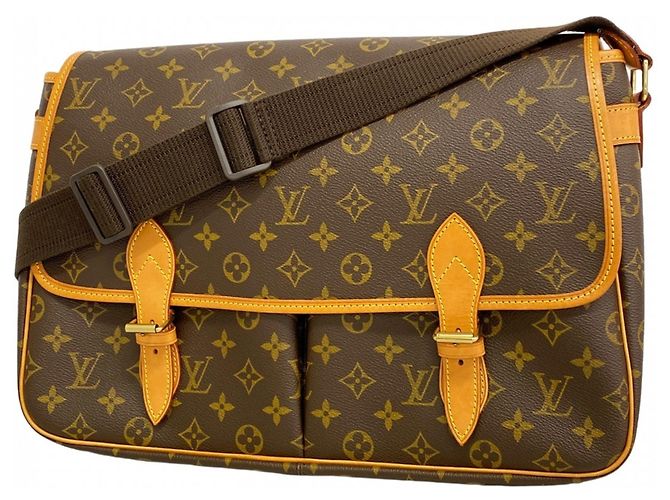 Borsa a Spalla Gibeciere GM Monogramma Louis Vuitton Marrone