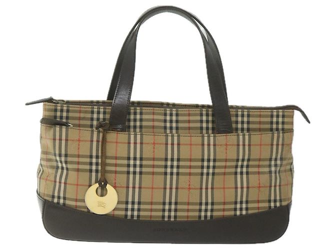 Burberry Nova Check
Lona Nova Check e couro Bege