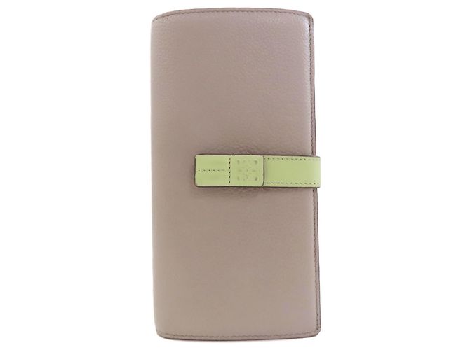 Cartera vertical grande Anagram Loewe Castaño Verde