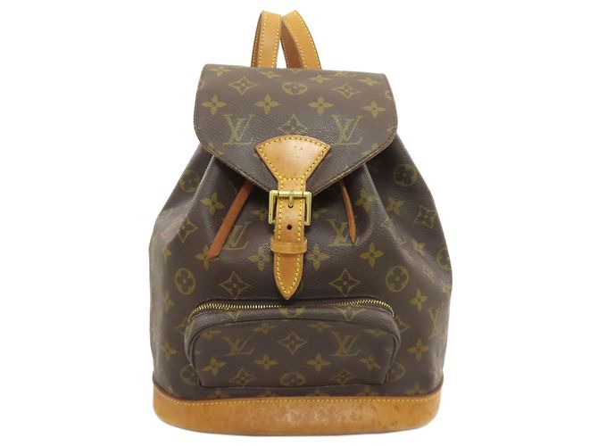 Louis Vuitton Montsouris Middle Backpack Brown Monogram