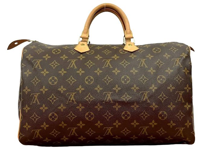 Louis Vuitton Speedy Monogram Boston Bag Brown