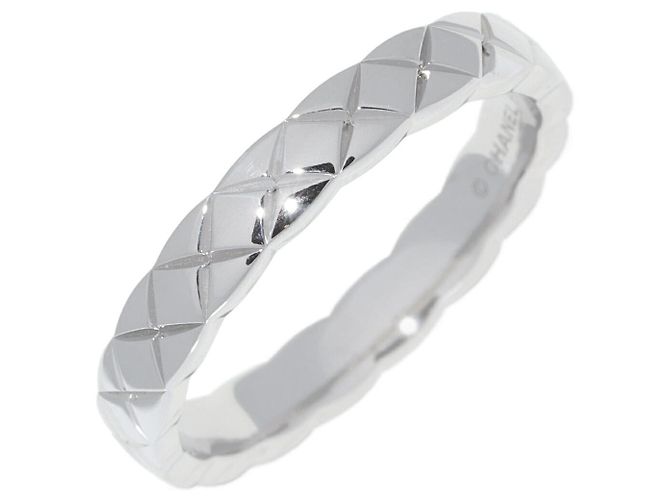 Anello Chanel Coco Crush Pt950 Taglia 15.5 Argento Metallico