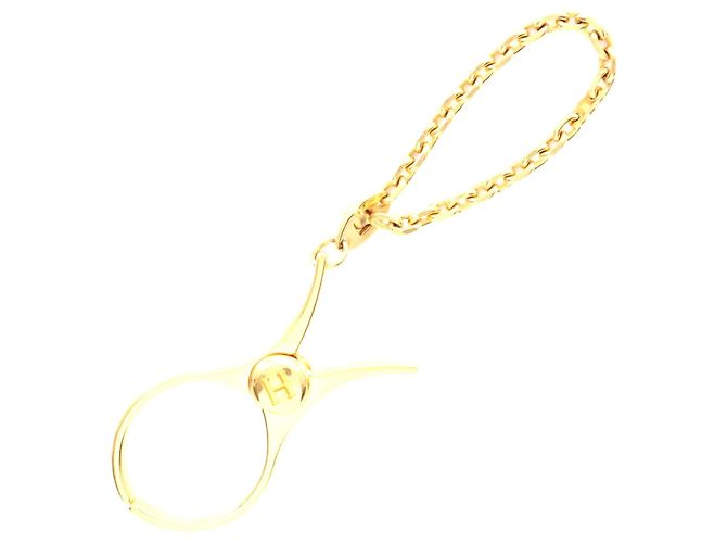 Pendente Charm in Oro Hermès D'oro Metallico