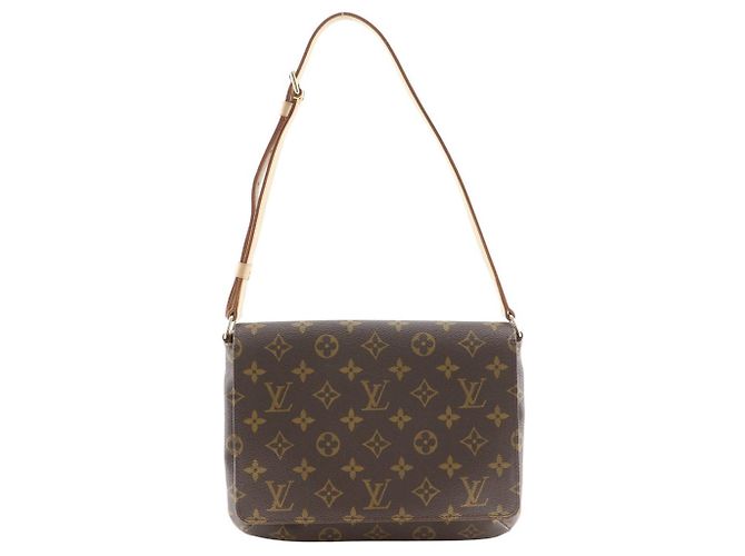 Sac à épaule Musette Tango Monogram Louis Vuitton Métallisé Bronze