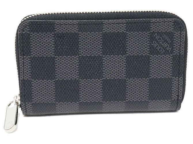 Monedero Zippy Louis Vuitton Damier Graphite Negro Damier ebene