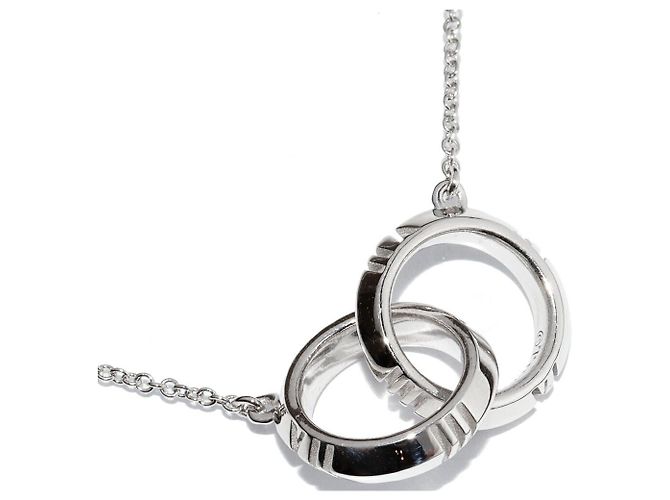 Collar Péndulo Interconectado Au750 Atlas X Cerrado de Tiffany & Co. Plata
