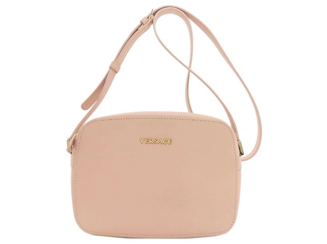 Bolso de Hombro de Cuero Versace Rosa