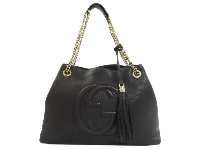 Bolso Gucci 308982 Soho Interlocking G Negro