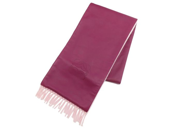Cachecol Anagram Loewe Rosa Roxo