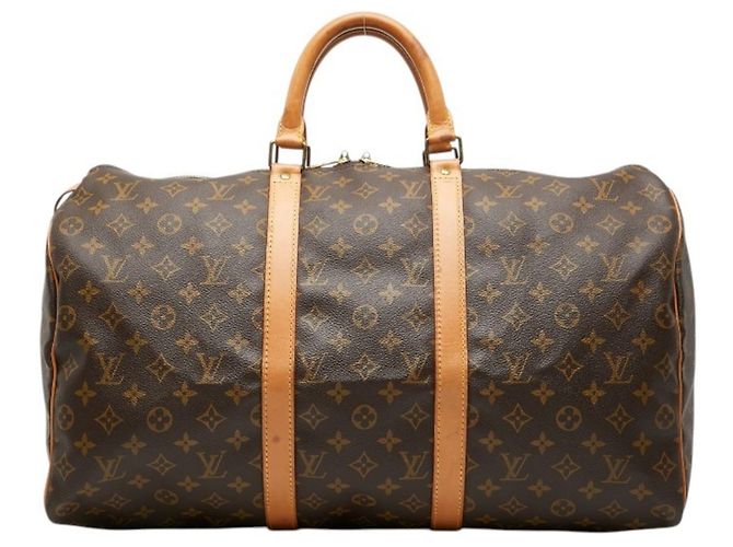 Sac Boston Keepall 45 Monogram Louis Vuitton Marron