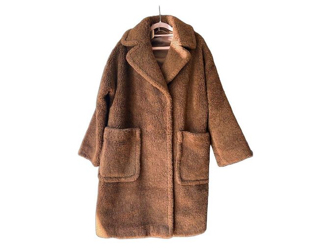 Weekend Max Mara Teddy Mantel Braun 