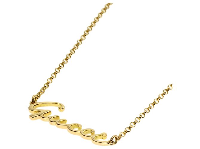 Collar Logo Gucci en Oro Amarillo de 18K