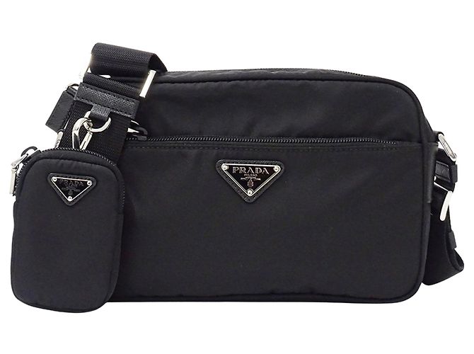 Borsa in nylon nera Prada Nero
