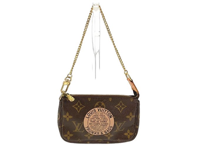 Mini Pochette Accessoires Monogram Louis Vuitton Marron