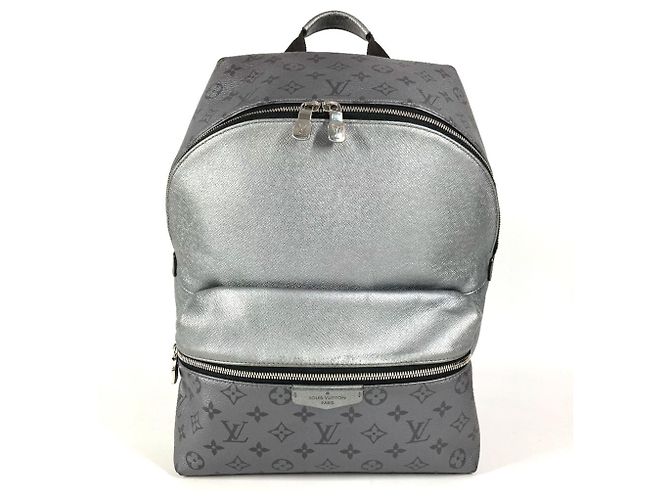 Louis Vuitton Taigarama Discovery Backpack PM Silvery