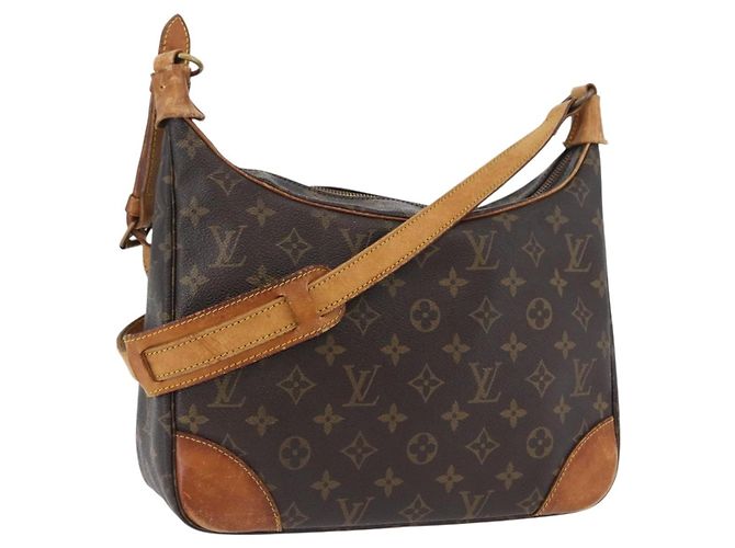 LOUIS VUITTON Bolsa de Ombro Monogram Boulogne 30 M51265 LV Auth ka3032