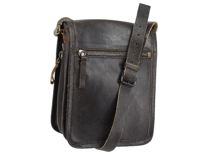 Borsa a Spalla Miu Miu in Pelle Marrone Auth bs33539